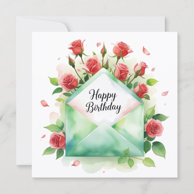 Joyeux anniversaire à mon amour Carte de vœux (Devant)