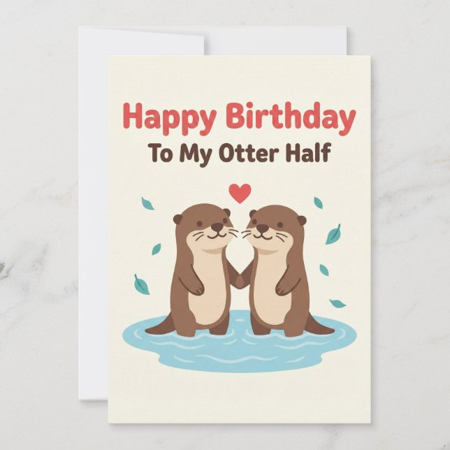 Joyeux Anniversaire À Mon Cartes De La Moitié De L (Devant)