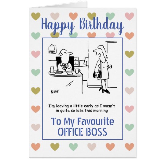 Joyeux Anniversaire A Mon Patron De Bureau Zazzle Fr