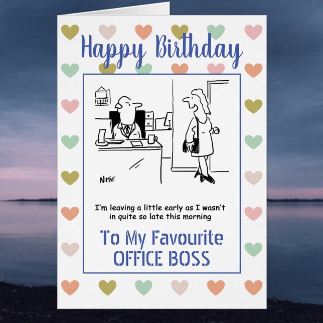 Joyeux anniversaire à mon patron de bureau (Créateur téléchargé)