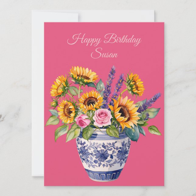 Joyeux anniversaire à un collègue génial. Carte de (Devant)