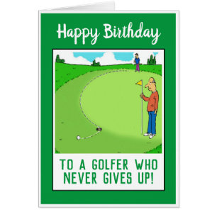 Joyeux Anniversaire à un Golfeur Drôle