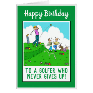 Joyeux Anniversaire à un Golfeur Drôle