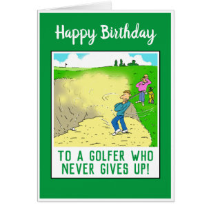 Joyeux Anniversaire à un Golfeur Drôle