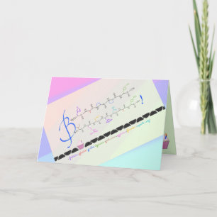 Joyeux anniversaire - acides aminés - carte person