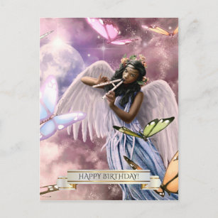Anniversaire Anges Cartes Postales Pas De Quantite Minimum Zazzle