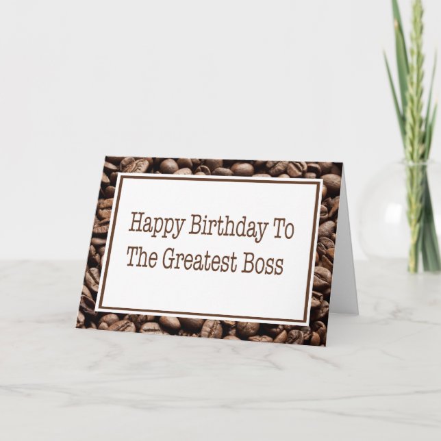 Joyeux Anniversaire Au Café Carte Grains De Café P (Devant)