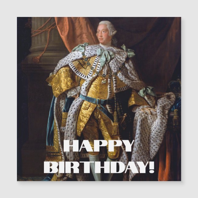 Joyeux anniversaire au roi George III par Allan Ra (Devant)