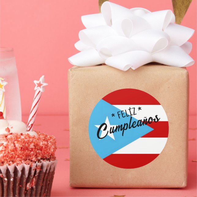 Joyeux anniversaire Autocollant – Fête Drapeau de  (Fête)