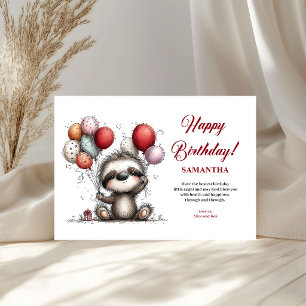 Joyeux anniversaire avec des animaux fantaisistes 