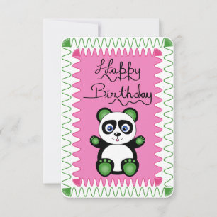 Joyeux Anniversaire Avec Panda Vert