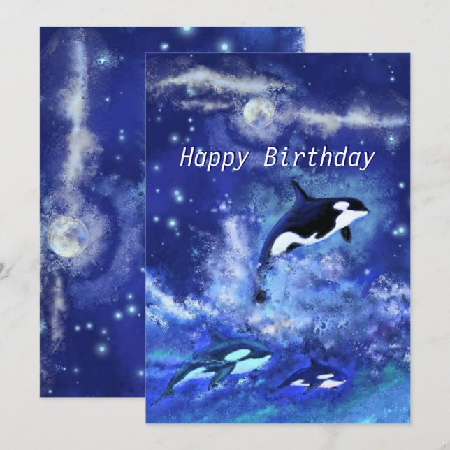 Joyeux anniversaire - Baleines tueuses en Pleine l (Devant / Derrière)