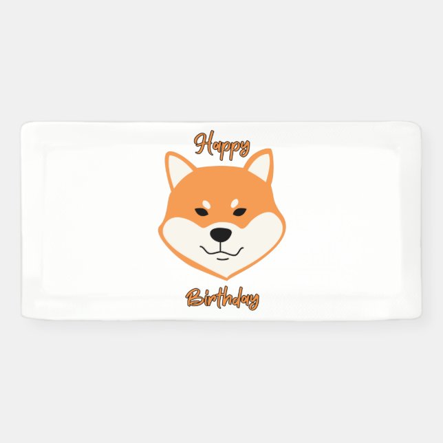 Joyeux Anniversaire Bannière Vinyle Originale 2x1  (Horizontal)