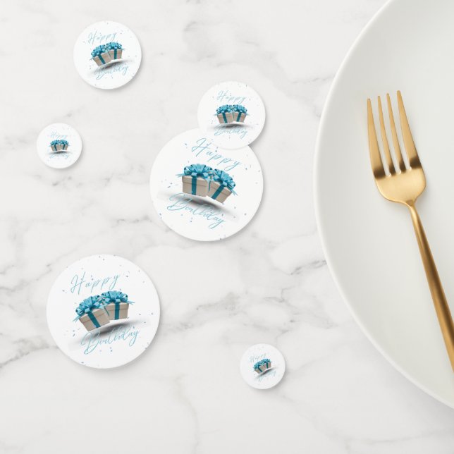 Joyeux Anniversaire Bébé Table Bleue Confetti (Groupe)