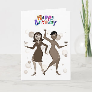 JOYEUX ANNIVERSAIRE **BELLE DAME*** CARTE