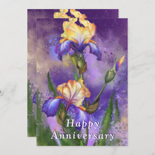 Joyeux anniversaire - Belle fleur Iris