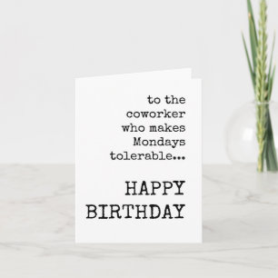 Joyeux Anniversaire, Bestie de travail, Carte Anni