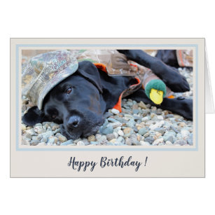 Joyeux anniversaire Black Labrador Chasse de canar