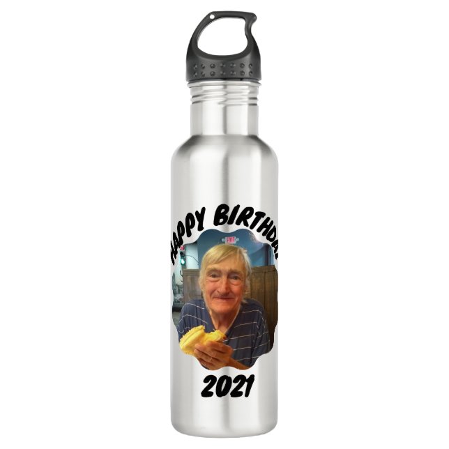 Joyeux anniversaire Bob 2021 Bouteille d'eau (Devant)