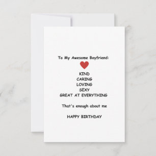 Joyeux anniversaire Boyfriend Birthday Carte d'ann