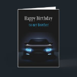 Joyeux Anniversaire Brother Nouvelle voiture carte<br><div class="desc">heureux Anniversaire frère vous souhaite une journée aussi cool et excitant que tout nouveau véhicule</div>