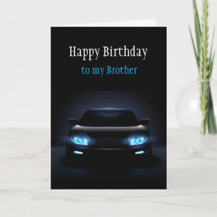 Joyeux Anniversaire Brother Nouvelle voiture carte