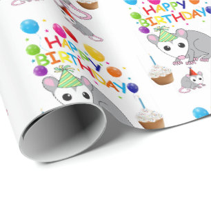 Joyeux Anniversaire Cadeau Enveloppement Papier Po