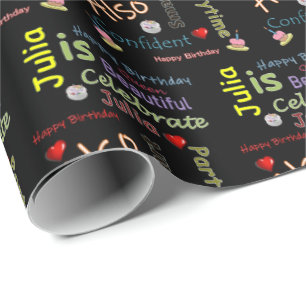 Joyeux Anniversaire Cadeau Papier à envelopper Jul