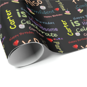 Joyeux Anniversaire Cadeau Papier Carter