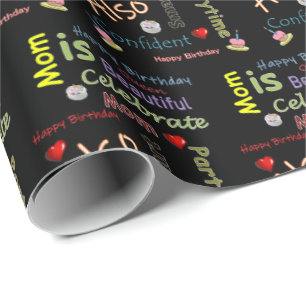 Joyeux Anniversaire Cadeau Papier Papier Maman