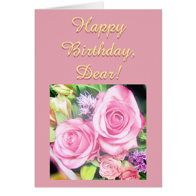 Joyeux Anniversaire - Carte (Devant)