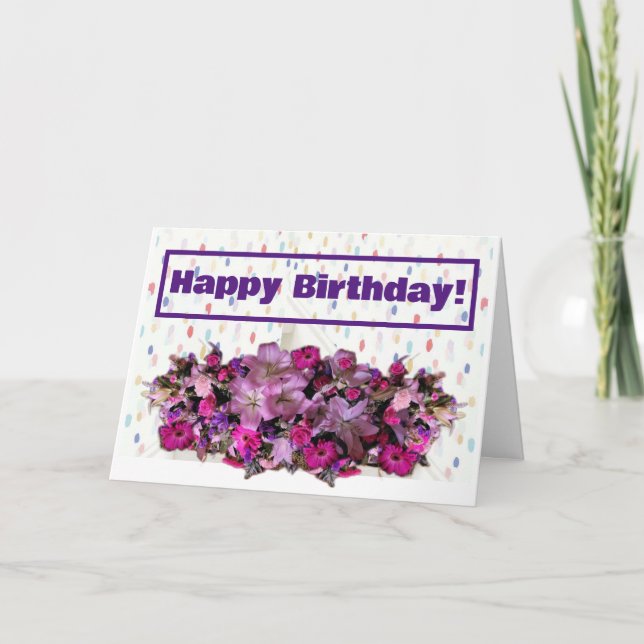 Joyeux anniversaire ! Carte (Devant)