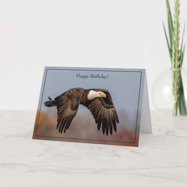 Joyeux Anniversaire Carte Bald Eagle (Devant)