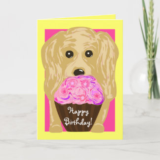 Joyeux anniversaire ! Carte Cocker Spaniel Art