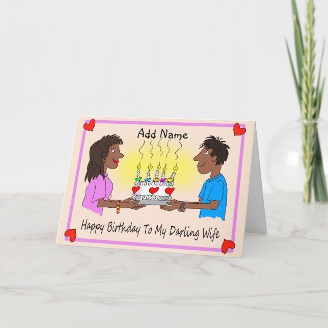 Joyeux Anniversaire, Carte Couple (Devant)