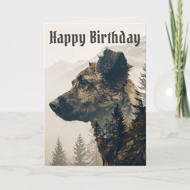 Joyeux Anniversaire - Carte d'Anniversaire Paysage (Devant)