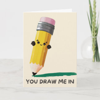 Joyeux Anniversaire Carte de Crayon Simple et Drôl