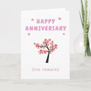 Joyeux Anniversaire Carte de l'Arbre de l'Amour