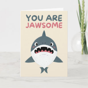 Joyeux Anniversaire Carte de Requin Simple Drôle
