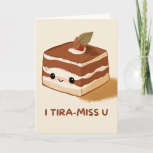 Joyeux Anniversaire Carte de Tiramisu Simple Migno