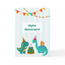 Joyeux Anniversaire Carte Dinosaure Carte de Dinos