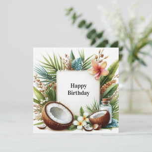 joyeux anniversaire carte exotique