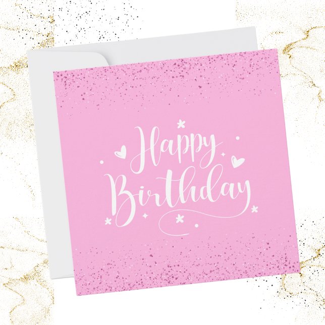 Joyeux Anniversaire Carte Pailletée (Happy Birthday Glitter Card)