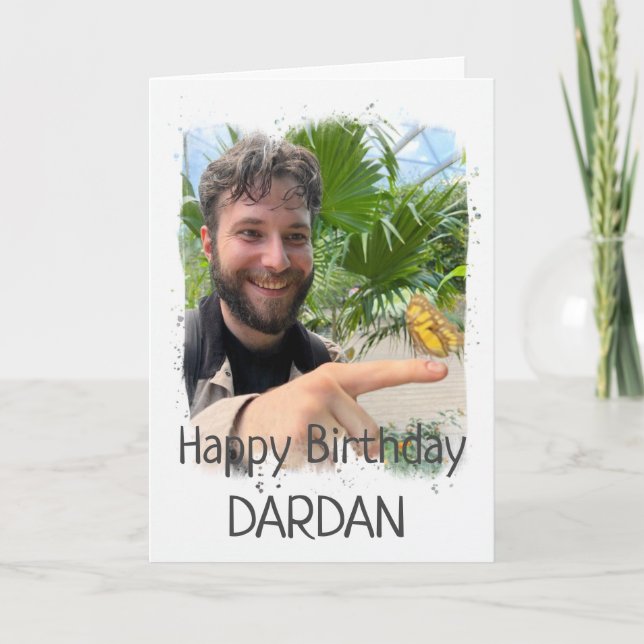 Joyeux anniversaire Carte photo personnalisé (Devant)