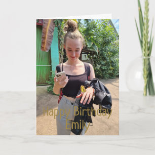Joyeux anniversaire Carte photo personnalisé