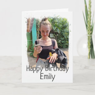 Joyeux anniversaire Carte photo personnalisé