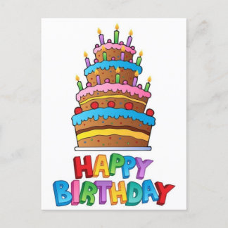 Joyeux anniversaire- carte postale