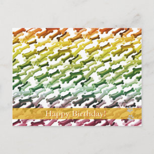 Joyeux anniversaire ! - carte postale chien