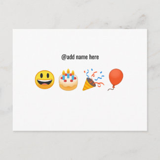 Joyeux Anniversaire | Carte Postale Emoji Personna