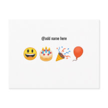 Joyeux Anniversaire | Carte Postale Emoji Personna